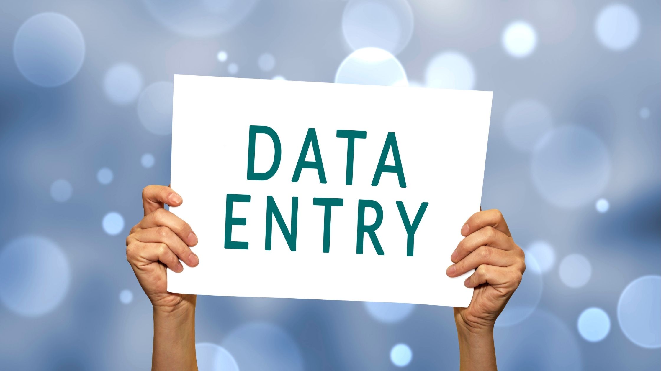 data entry pour débutant